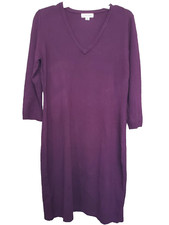 Calvin Klein Purple V-Neck Sweater Dress Size XL