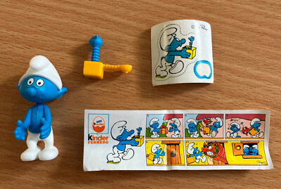 SELTENE EINZIGARTIGE Kinder Überraschungsfigur DRUCKFEHLER - Witzschlumpf - Schlümpfe 1989