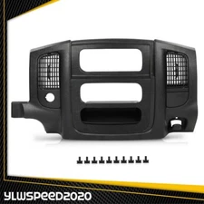Fit For 02-05 Dodge Ram 1500 2500 Dash Radio Bezel Climate Trim Panel Vent Black