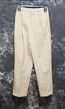 Essentials by Worthington - Beige Pleated Front Polyester Dress Pants - Size 10