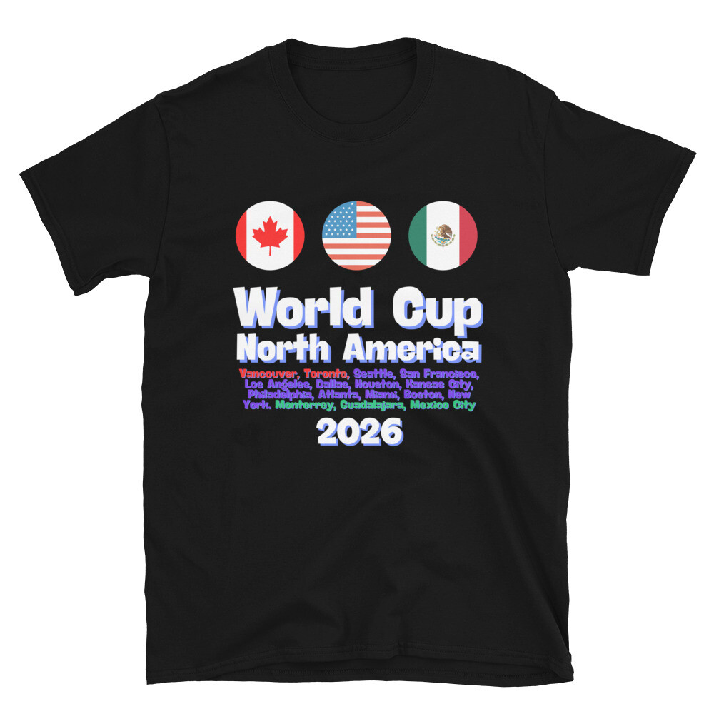 【完売品アメリカ限定】FIFA ワールドカップ 2026 ニューヨーク Tシャツ 2026 World Cup North America Souvenir | Soccer Fan Gear | unisex T