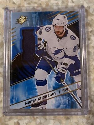 NIKITA KUCHEROV 2018-19 SPx Base Jersey #12 Tampa Bay ...