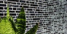 Natursteinfliesen Bruchglas Mosaik Fliesen Duschwand Fliesenspiegel Graphit