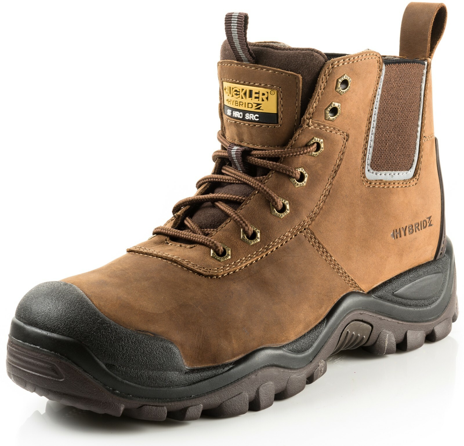 Buckler Buckbootz BHYB2BR AntiScuff Safety Work Boots Brown (613