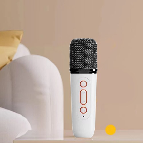 (Mic Singolo Bianco) Altoparlante da Scrivania con Luci con Microfono Split