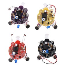 LED Photosensitive Sensor Mobile Robot Kit DIY Electronic Soldering Practice Kit