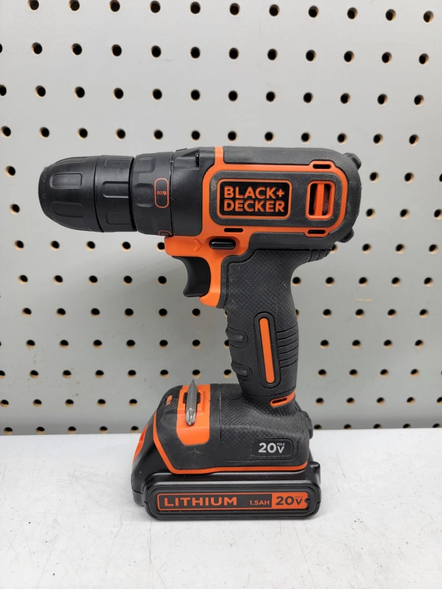 Black & Decker BDCDD120C 20V MAX Lithium-Ion 3/8 in. Cordless Drill Driver  Kit (1.5 Ah) 