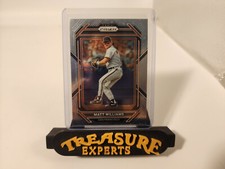 ERROR 2022 Prizm Baseball Matt Williams With WWE NXT Valentina Feroz Back RARE