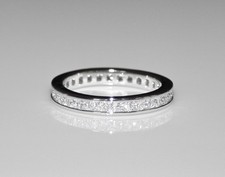 3 mm Sterlingsilber Prinzessschliff CZ Zirkon...