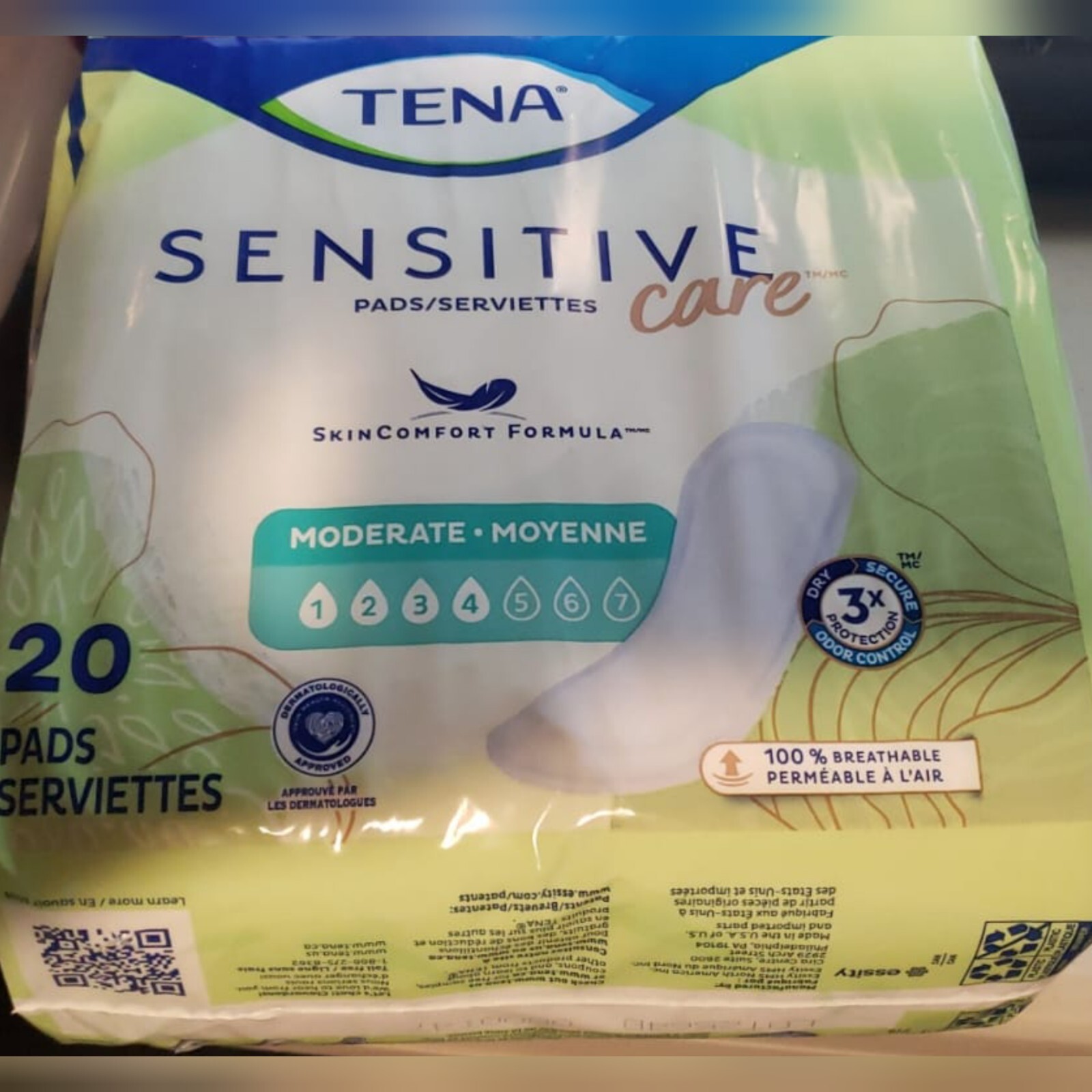 Tena Intimate Moderate 20 Almohadillas Pack de 2