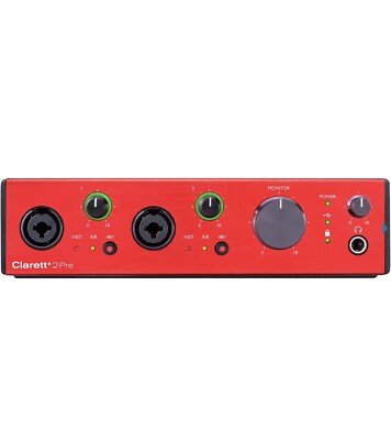 Focusrite Clarett+ 2Pre 10-In / 4-Out USB-C Audio Recording Interface, 2 Preamps