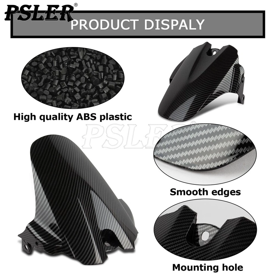 Rear Fender Mudguard Tire Hugger for Suzuki GSXR600 750 K6 K8 2006-2010 (Carbon) Foto 2 de 4