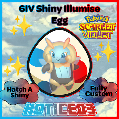 Illumise   SHINY 6IV EGG   Pokemon Scarlet & Violet   TEAL MASK DLC  