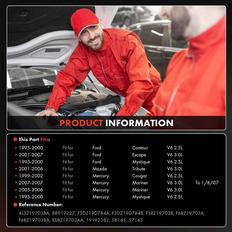 Compresor de aire acondicionado con embrague para Ford Escape Contour Mazda Tribute Mercury Cougar  Foto 2 de 4