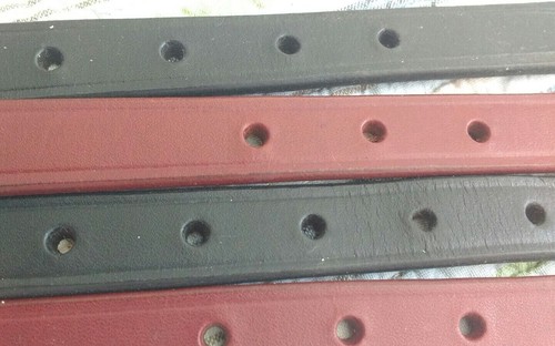 Hand Crafted fine slim bridle Leather Dog Collar xxxs small medium x large - Picture 3 of 3