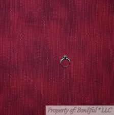 BonEful FABRIC FQ Cotton Quilt Red Maroon Tone Tonal Dot Stripe Pattern Print US