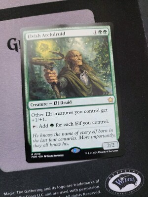 x1 Elvish Archdruid FDN Foundations MTG 219 RARE M/NM 1x | eBay