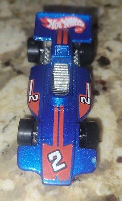 Vintage 1973 Mattel Hot Wheels Blue Indy Formula P.A.C.K. #2