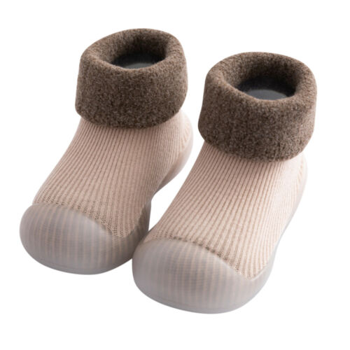 Kinder Baby Mädchen Jungen Kleinkind Anti-Rutsch Hausschuhe Socken Winter Warm Baumwolle Schuhe - Bild 5 von 18