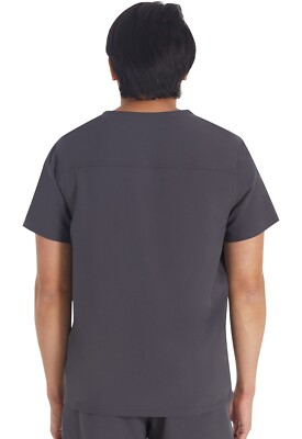Dickies EDS NXT Scrubs Men's Round Neck Top DK676 PWT Pewter Free