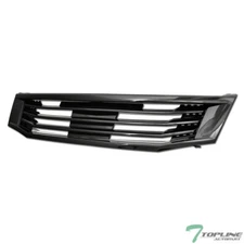 Topline For 2008-2010 Accord 4 Door Sedan MU Style Front Hood Bumper Grille -Blk