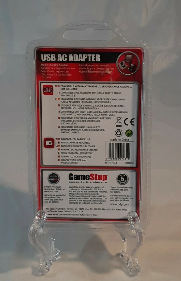 Gamestop USB AC Adapter Nintendo 3DS XL, 3DS, DSi, DSi XL, & DSi Lite (BB-7431) - Image 2 of 4