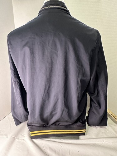 Diesel Outerwear Jacket Blue Lightweight Bomber Style Polyester Size Medium - Picture 7 of 11