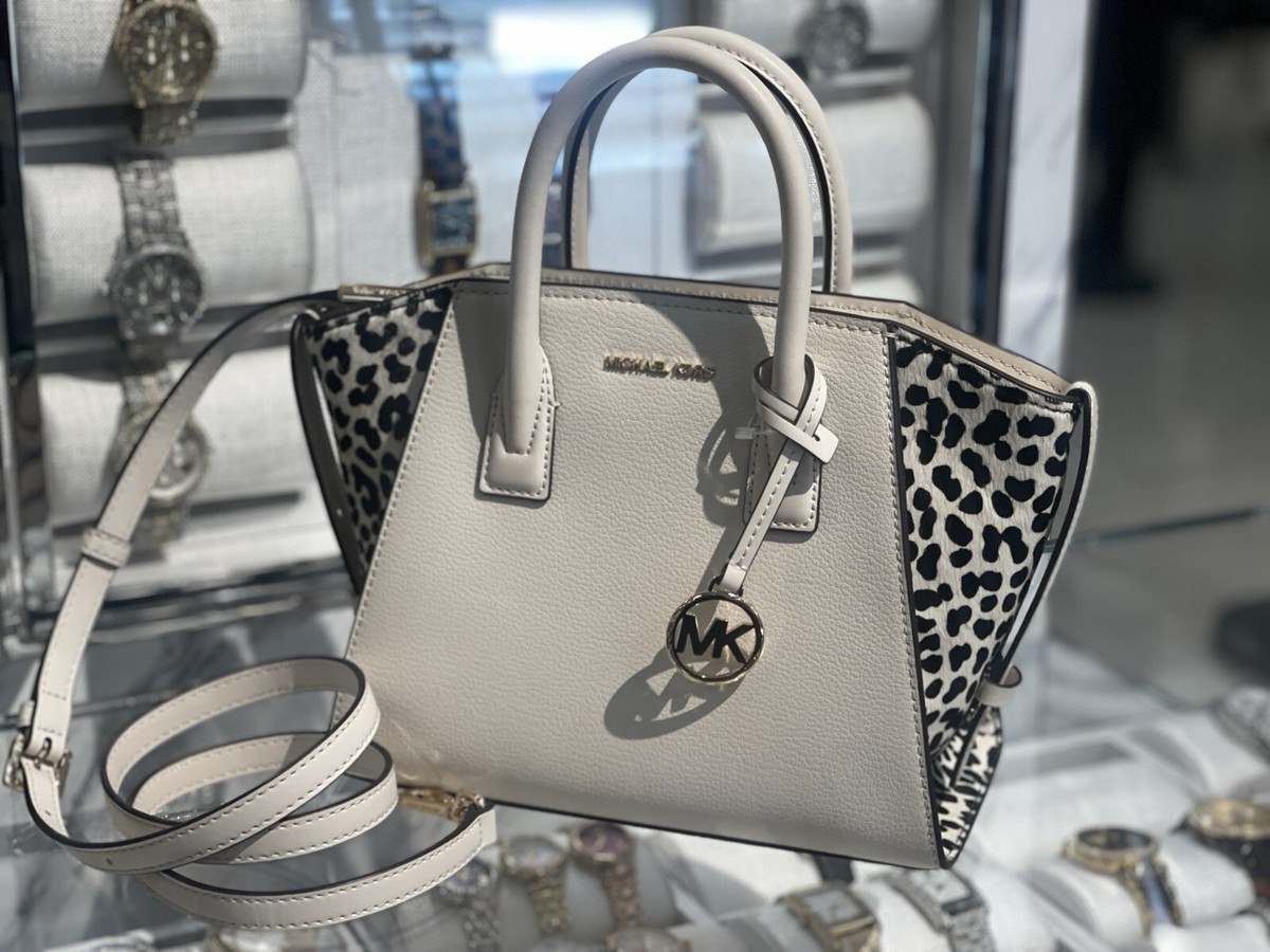 NWT Michael Kors Avril Small Cheetah Print Calf Hair and Leather