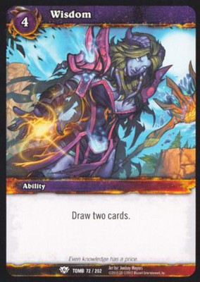 World of Warcraft TCG Wisdom - Tomb of the Forgotten 72/202