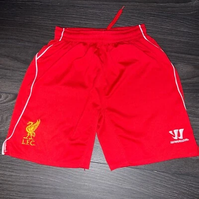 Liverpool football Soccer shorts Boys Size 158 XL. 14/15 Years Warrior Home - Image 1 of 4