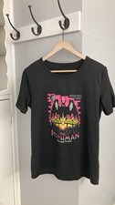 Mothman Neon Horror Cryptid Tee Terror From Skies Graphic Womens L No Brand Tag
