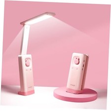 Cute Desk Lamp, Foldable  Portable LED Lamp with 6000mAh Rechargeable Pink