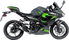 Leo Vince LV Corsa Slip-On Muffler Black/Stainless #15402B for Kawasaki