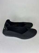 Bernie Mev Catwalk Women's Slip On Shoes Size 39 US 8 Black Woven Synthetic