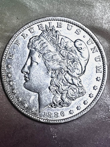 1886 O MORGAN DOLLAR beautiful ch coin, au/bu clearance start $71