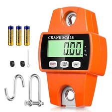 Digital Hanging Scale 300 KG / 660 LBS Industrial Crane Scale SF shoply Orange