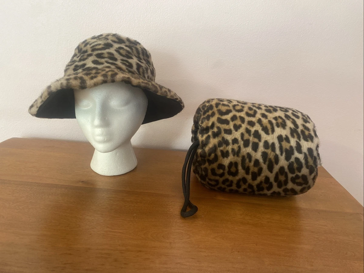 MIDCENTURY VINTAGE HAT brown leopard Leopard Brown Vintage Hats for Women for sale | eBay main image 3
