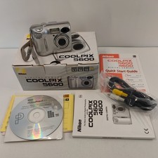 Nikon Coolpix 5600 Digital Camera Tested Working with av lead, strap, box.
