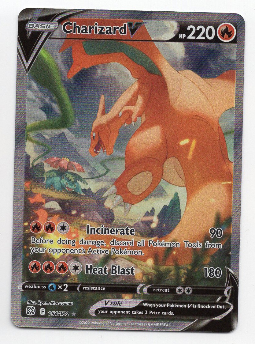 Pokemon: Brilliant Stars *Foil* Charizard V (154/172) Alternate Full Art