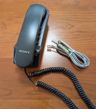 Sony Vintage Wall Phone ITB3 Black Corded Phone Tested  Working