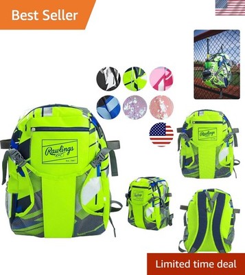 Neon Green REMIX Sport Backpack: Perfect for T-Ball & Youth Baseball/Softball