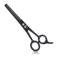 6.5" Professional Hair Thinning Scissors Ultra Sharp Black Stainless Steel,...