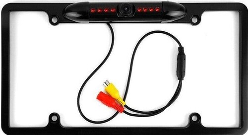 Backup Camera Rearview License Plate Frame for ALPINE INE-W987HD INEW987HD Black - Afbeelding 1 van 11