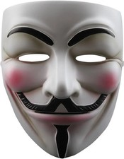 V for Vendetta Mask, NEVSETPO Quality Guy Fawkes Anonymous Hackers Mask for Cosp