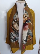 Écharpe Hermès Belle Chasse , H. De LINARES en Soie Hermes Silk Scarf 