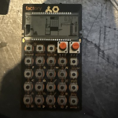 Teenage Engineering Pocket Operator PO-16 Factory, Lead black/orange
