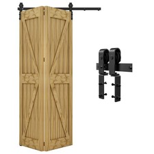 QINAIXQM 3.3FT/100CM Sliding Door Track Folding Door Hardware Kit RRP £56