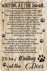 I’ll Be Waiting At The Door Dog Retro Metal Tin Sign Vintage 8×12 Inch A19