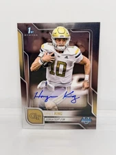 HAYNES KING 1st Chrome Auto 2025 Bowman University Georgia Tech Yellow Jackets