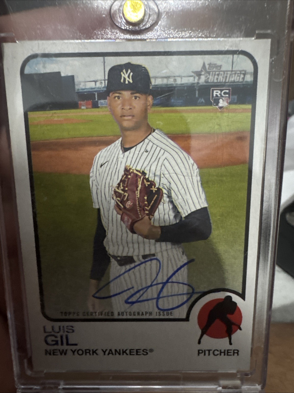 2022 Topps Heritage - Real One Autographs Luis Gil #ROA-LGI (AU, RC)